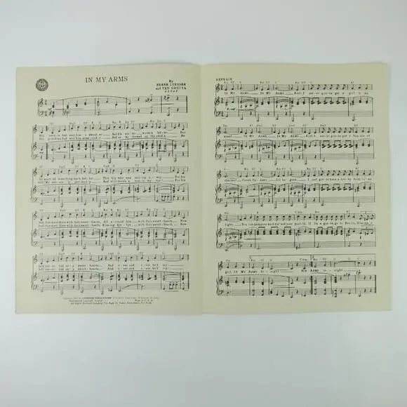 Sheet Music In My Arms See Here Private Hargrove Robert Walker Donna Reed 1943 - Picture 6 of 12
